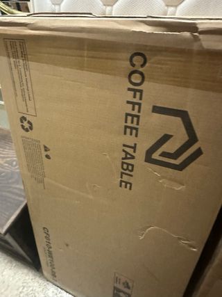 Mesa centro blanca elevable