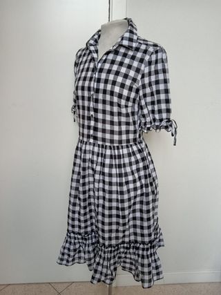 Vestito Benetton S bianco e nero