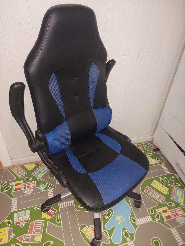 Silla Gamer gaming Negra y Azul