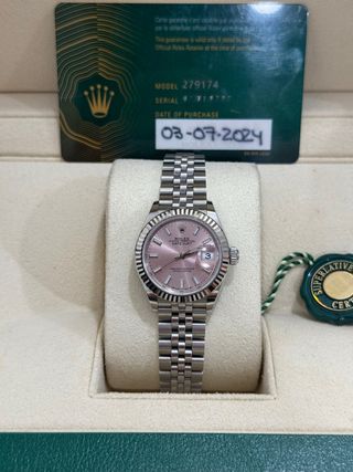 Rolex Datejust 28mm Pink jubilee 2024
