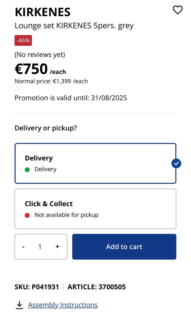 Conjunto jardín - Sofá y sillones