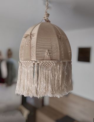 LÁMPARA MACRAMÉ VINTAGE
