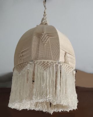 LÁMPARA MACRAMÉ VINTAGE