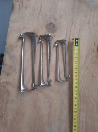 6 Soportes Estante Cristal: 3 Tamaños
