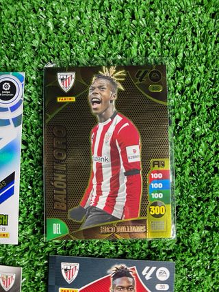 4 cartas Nico Williams Panini