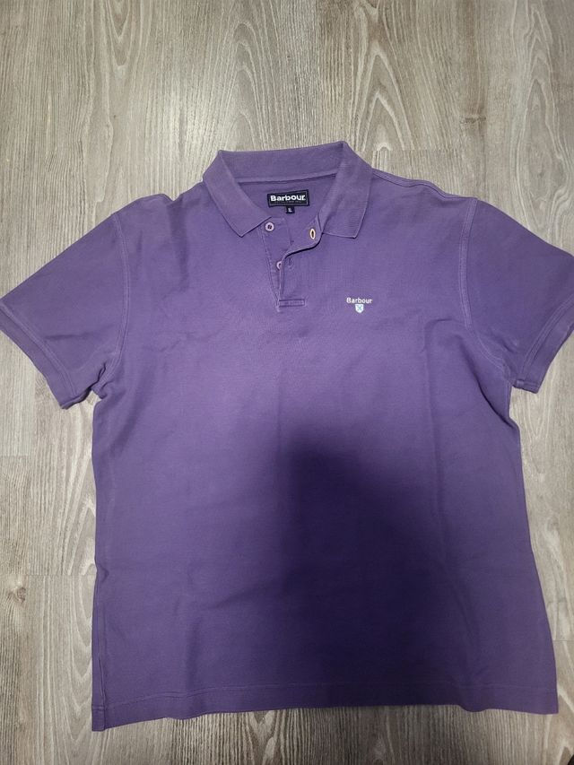 Polo Purificación García rosa Polo Barbour morado