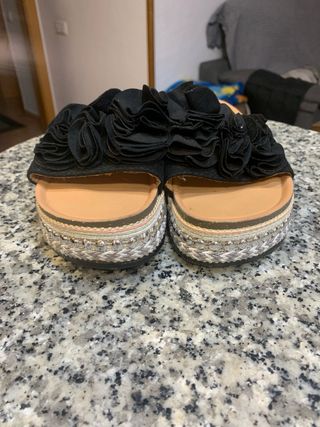 Sandalias Andarina negras, talla 38