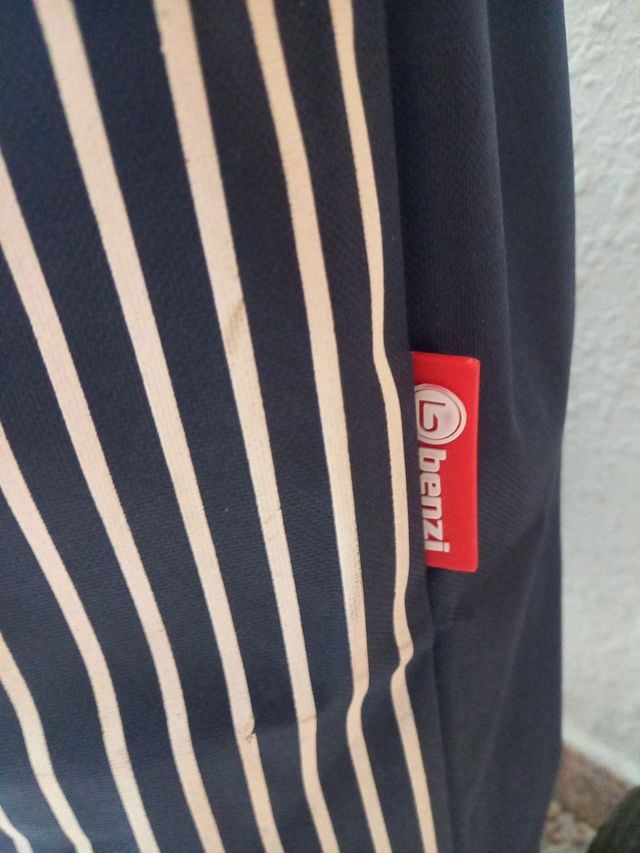 Carrito compra Benzi azul y blanco.Ligero/ resiste