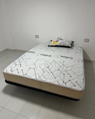 Base Tapizada + Colchon Viscolastico OFERTA! NUEVO