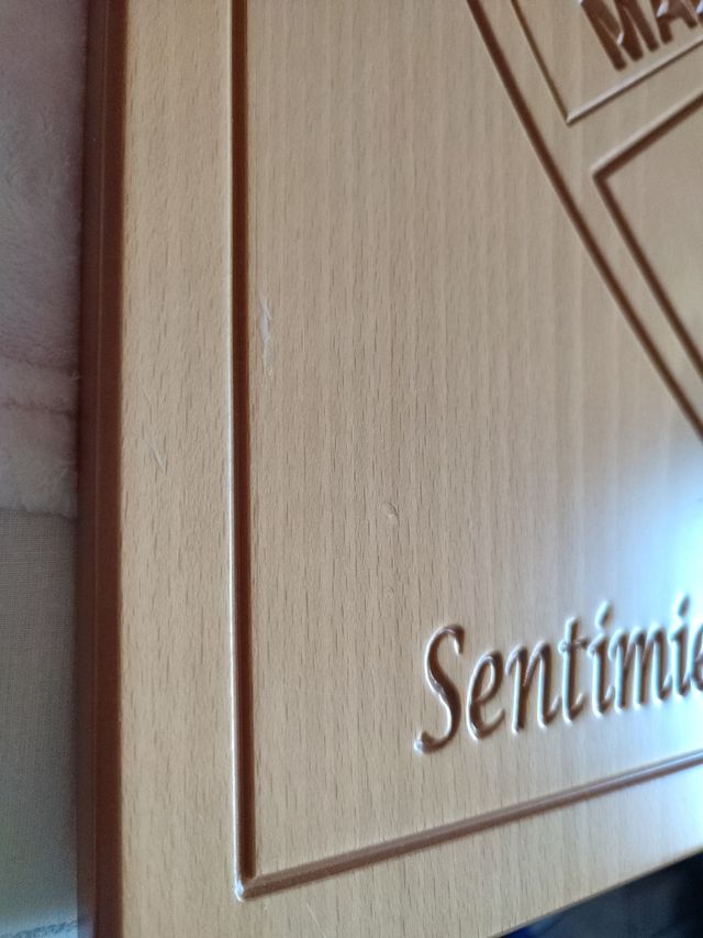 Escudo Málaga CF - Madera tallada