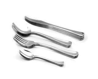 Zanetti Juego de cubiertos de mesa de 24 piezas