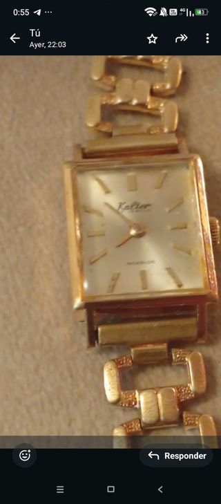 Reloj Kalir dorado mujer