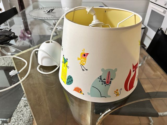 Lámpara infantil con animales