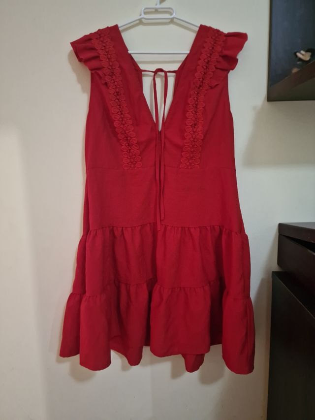 Vestido rojo verano corto