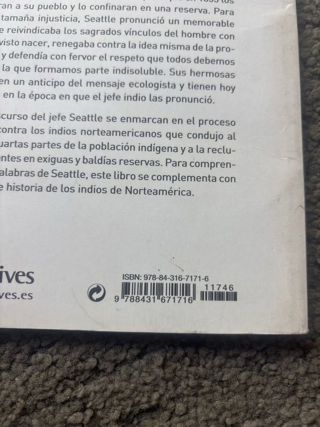 El Jefe Seattle (Spanish Edition)