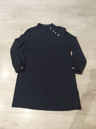 Vestido Zara azul marino - Talla M