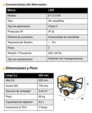 Gerador Ayerbe 8000 KT MN E- 5430045