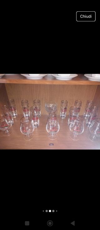 Set bicchieri vintage
