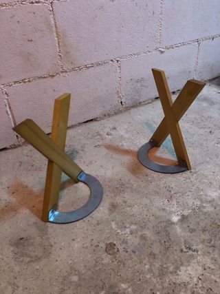 Patas mesa: madera y metal - 2uds