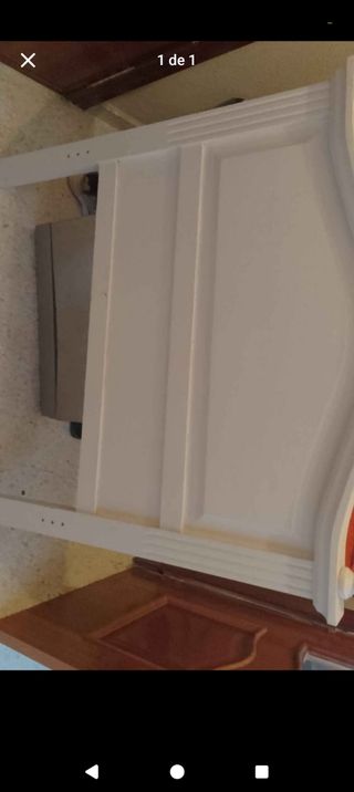 Cabecero cama blanco estilo clásico