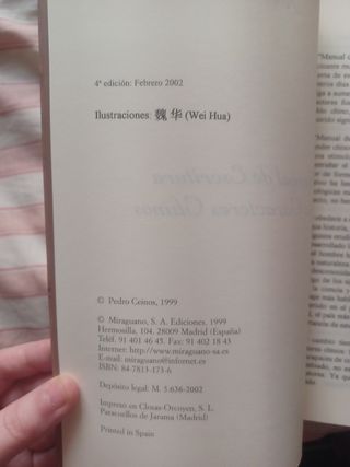 Manual de escritura de los caracteres chinos.