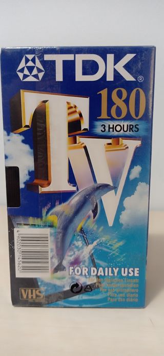 2 Cintas VHS TDK 180 min. - NUEVAS