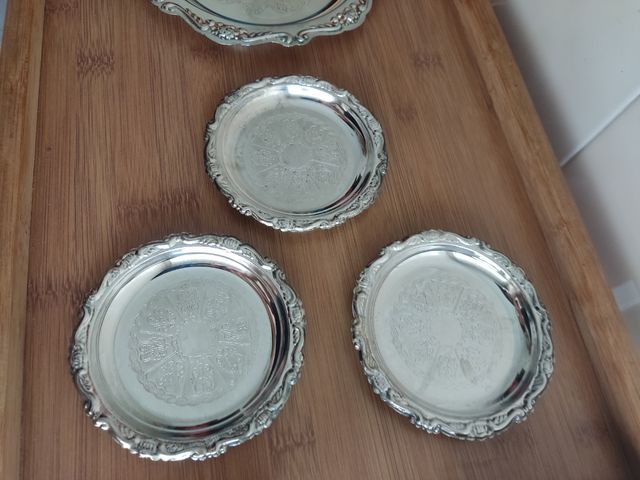 PIATTINI VINTAGE ARGENTATI