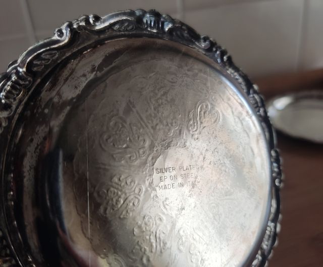 PIATTINI VINTAGE ARGENTATI