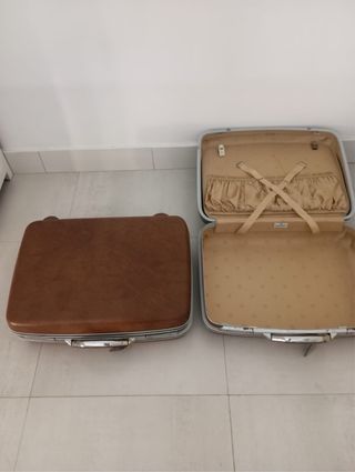 Maleta Samsonite vintage marrón