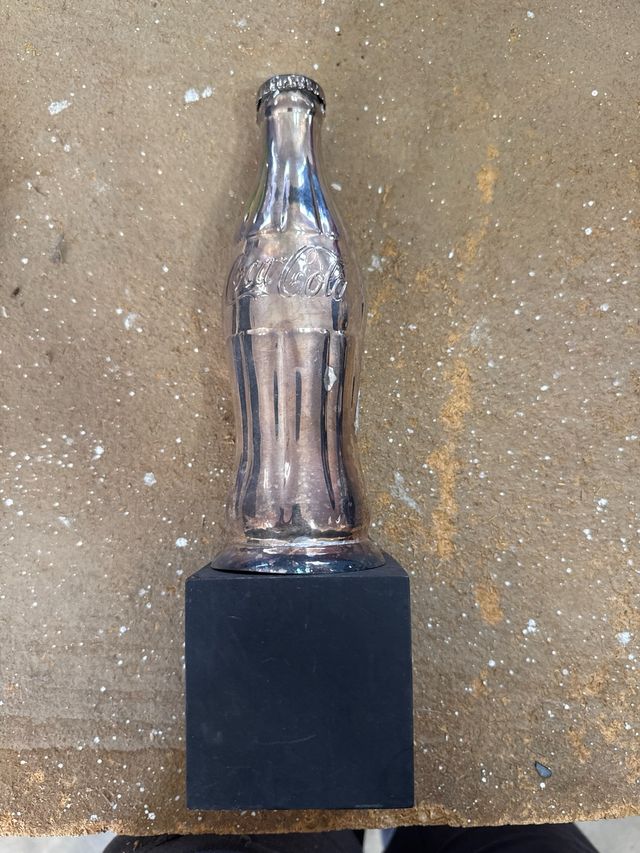 Botella Coca-Cola plata PRECIO NEGOCIABLE