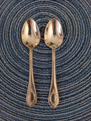 Cucharillas de café baño plata 