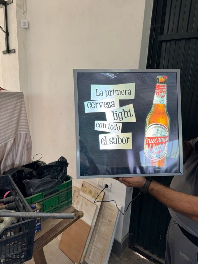 Luminoso Cruzcampo Light Vintage PRECIO NEGOCIABLE