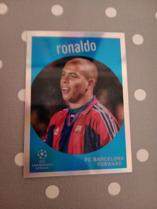 Ronaldo FC Barcelona TOPPS CHAMPIONS LEAGUE 