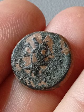 ≡Moneda Espectacular Griega Diosa Tyche Escorpión 