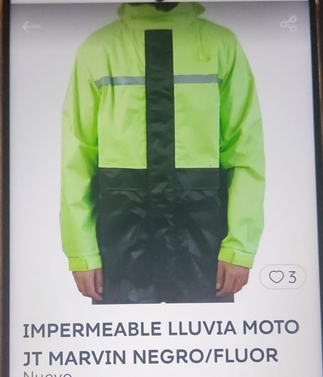 Chubasquero moto amarillo-negro