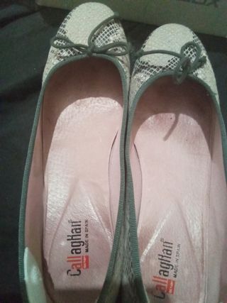 Bailarinas Callagttan beige-gris
