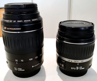 Canon EOS 400D + 2 objetivos + accesorios