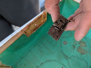 Scatola In Legno Antico Da Restaurare 22X16 Alta12