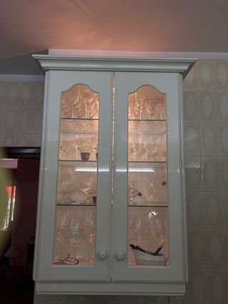 Vitrina Cocina Blanca - Mueble Cristal