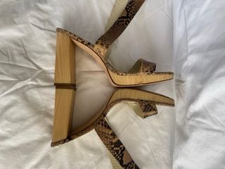 Sandalias tacón Farrutx serpiente