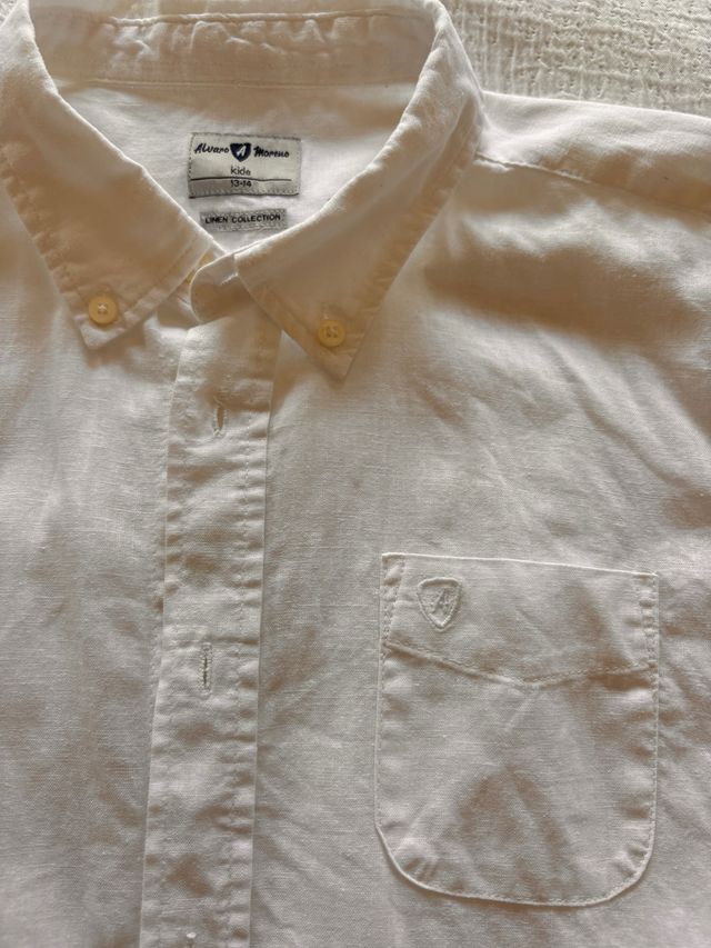 Camicia in lino da bambino Alvaro Moreno