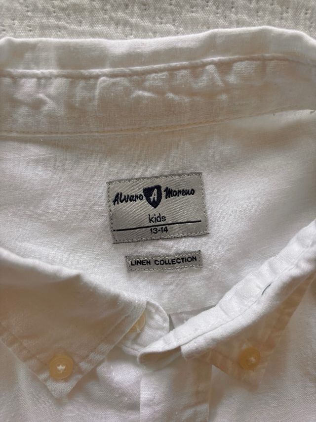Camicia in lino da bambino Alvaro Moreno