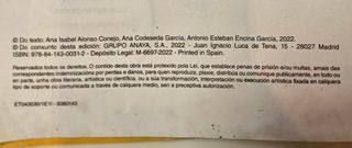 Libro Ciencias da Natureza 3º primaria Anaya.