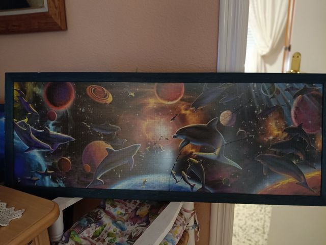 Puzle planetas enmarcado