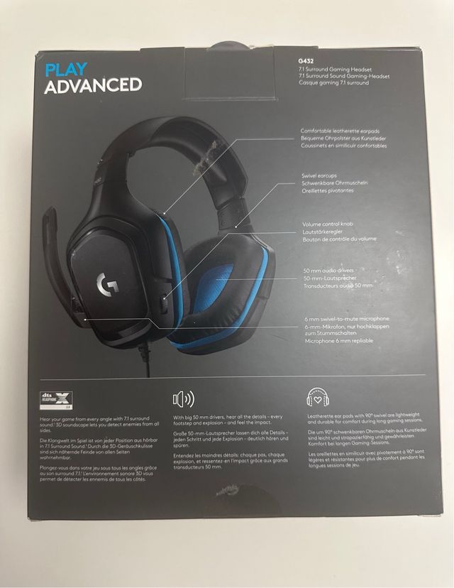 Auriculares Logitech G432
