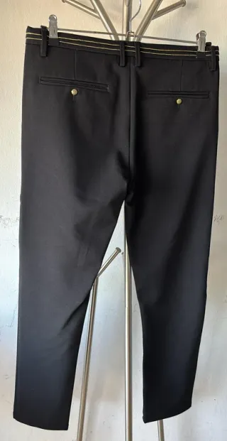 Traje de 3 piezas con piezas con pajarita - Negro