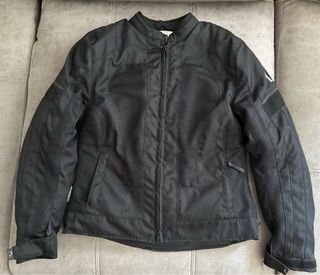 Chaqueta moto cordura negra