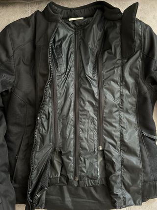 Chaqueta moto cordura negra