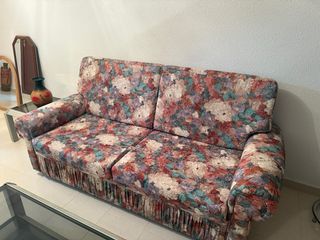 Sofá floral multicolor