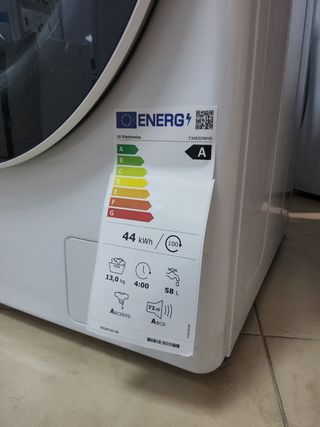 Lavadora LG ojo de buey 13kg A+++